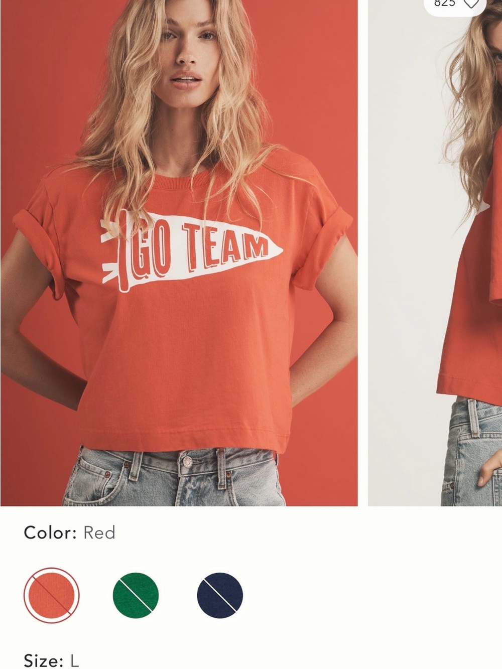 Maeve Corey Cotton Boxy Game Day Tee